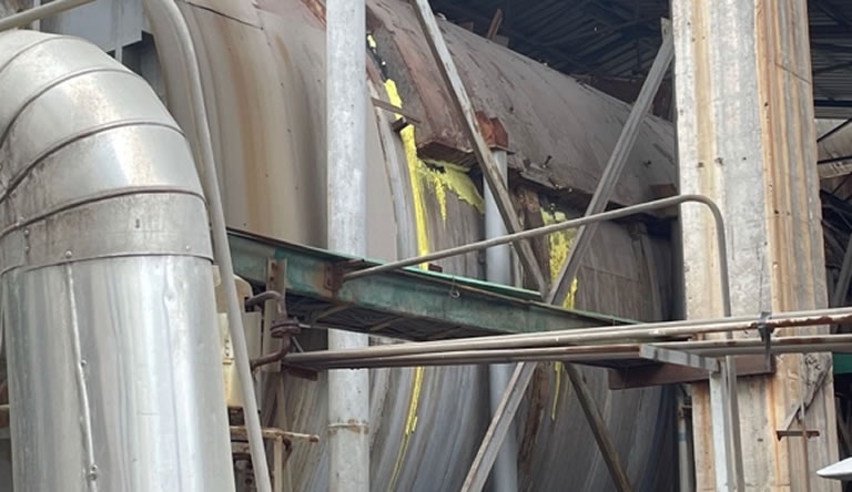 焚硫爐外殼出現升華硫原因分析